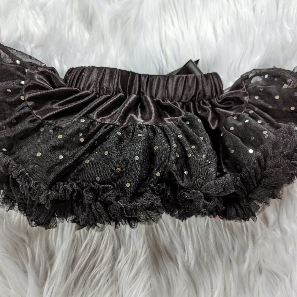 Baby Girl Black Sparkly Tutu Skirt 12-18M - Picture 6 of 8